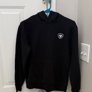 Black Boys Ariat Hoodie Kangaroo Pocket